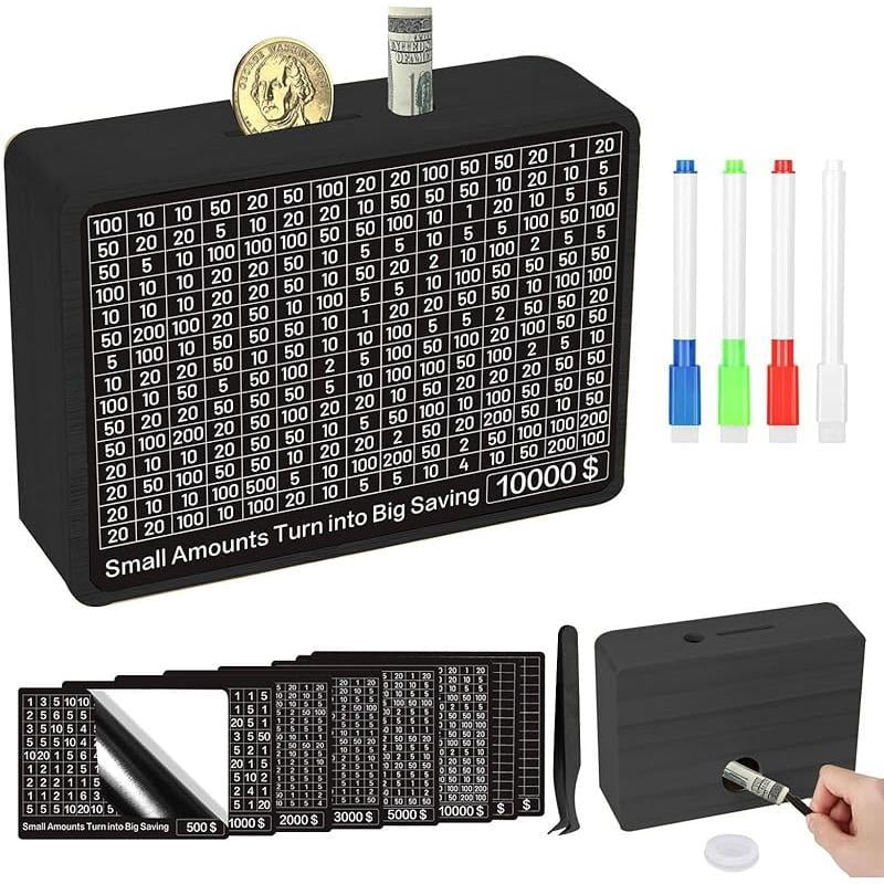 Aazon.co: 10000 Savings Challenge Box, oney Saver Box 10k Sash