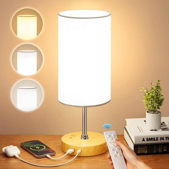10000 Lux Light Therapy Lamp, Sun Light Therapy Lamp with Wood Base, Bright Daylight Lamp for Home Office, Desk, Reading & Mood Boost, 1 Pack Indoor Wellness Light