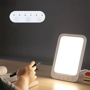 10000 Lux Sun Lamp, Full Spectrum Sunlight Lamp with 3 Color Temperatures, 5 Brightness Levels, Timer Settings, Portable Desk Light for Home/Office Use