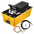 thumbnail image 1 of 10000 PSI Air Hydraulic Foot Pump, 2.3 Gal Reservoir, with Hose & Spray Gun for Auto Body, Heavy Machinery, Rigging & Hydraulic Presses, 1 of 7