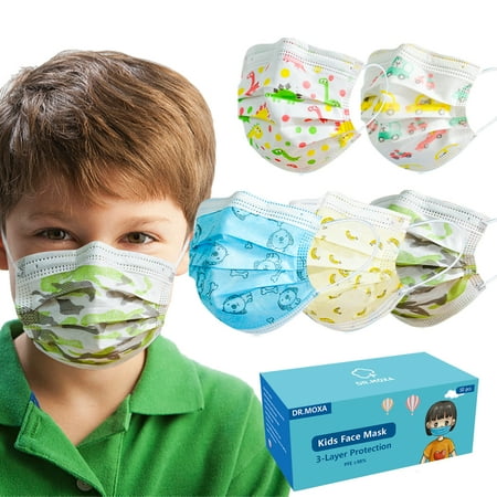 10000 Pack Disposable Face Masks Black, 3 Ply Breathable Protection Mask