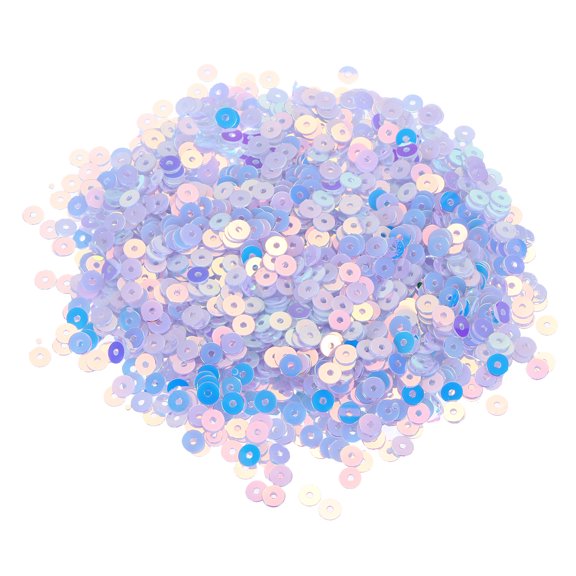 10000 Pcs Flat Loose Sequins 4MM Bulk Cup Sequins Paillettes Sequins Embroidery Sequins Round Spangles with Holes,White