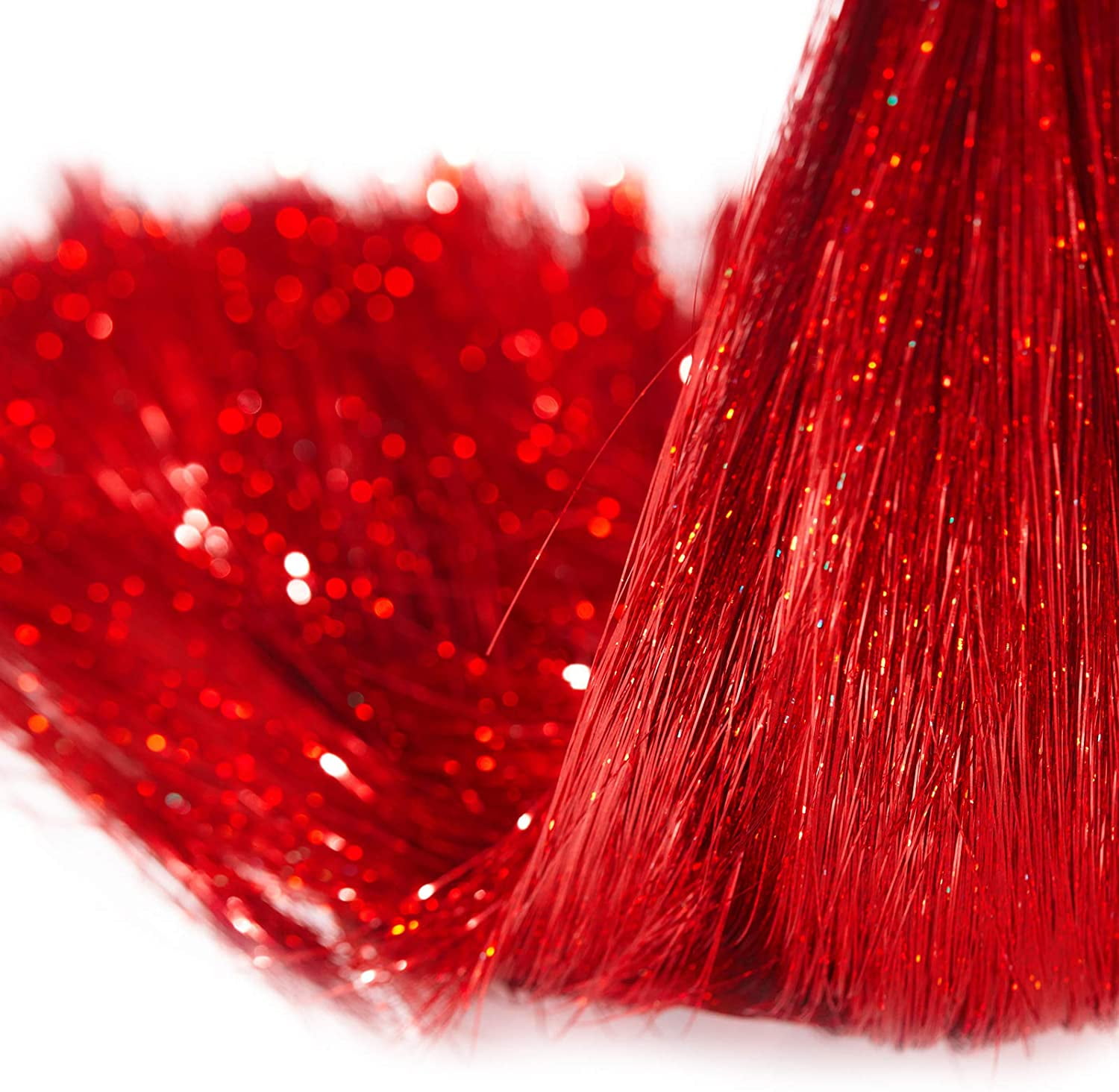 10000 Strands Tinsel Icicles Iridescent Tinsel Foil Fringe Garland for