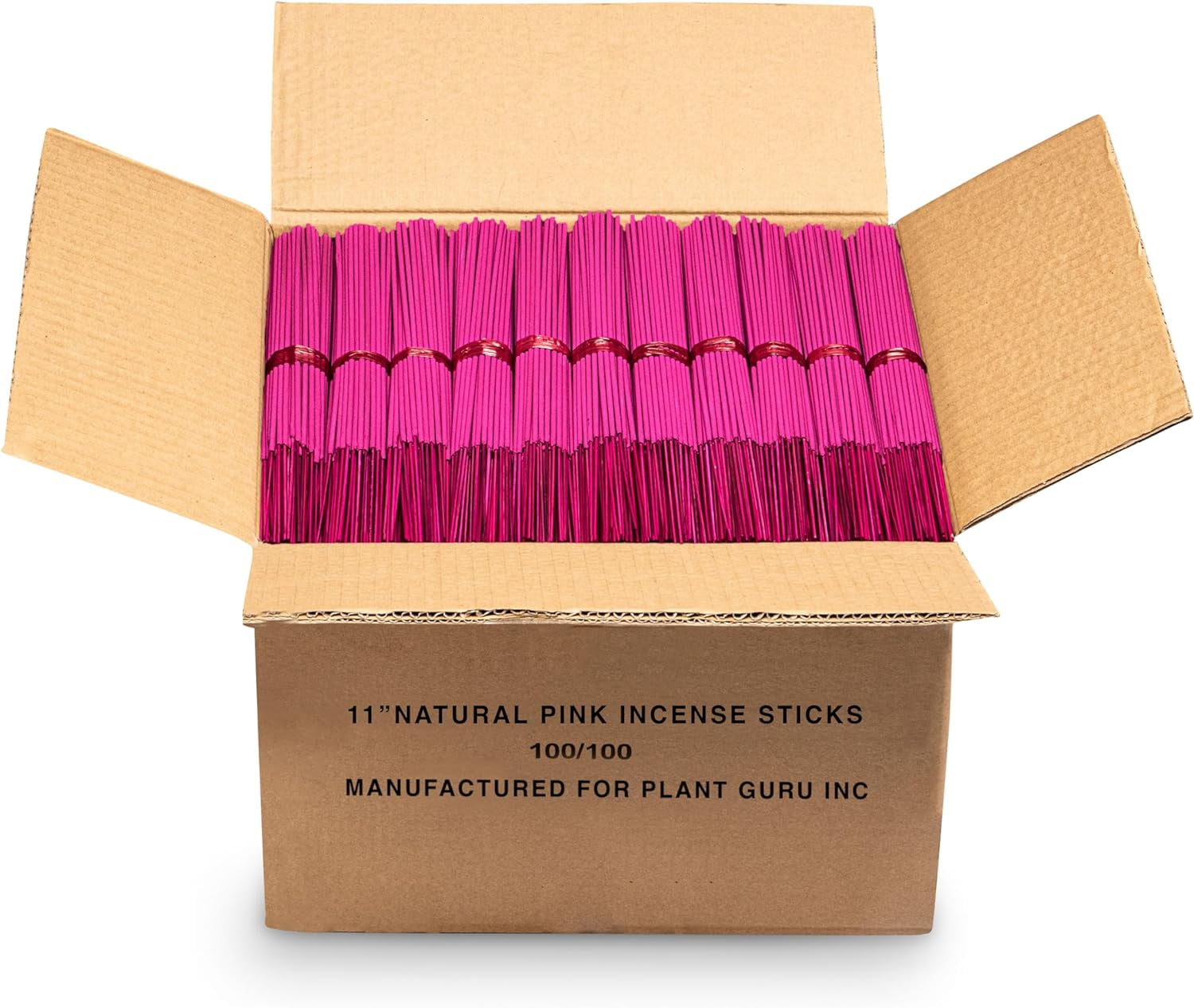 10000 Unscented (Pink) Incense Sticks 11" Bulk Wholesale - 100% Natural Joss and Bamboo Punk Blanks - Great for DIY Aromatherapy Incense Making.