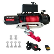 10000 lb Electric Winch for Truck, SUV, ATV, Trailer   Heavy Duty 6.6HP 12V IP67 Waterproof, 85ft Synthetic Rope, Wireless Remote   Reliable Truck & Trailer Winch