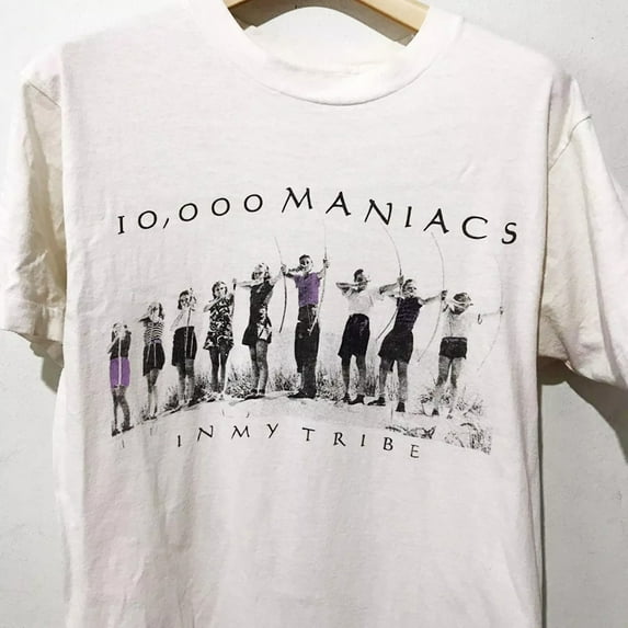 10000 maniacs Band In My Tribe Cotton White S-5XL Unisex Tshirt, 5XL, NATURAL
