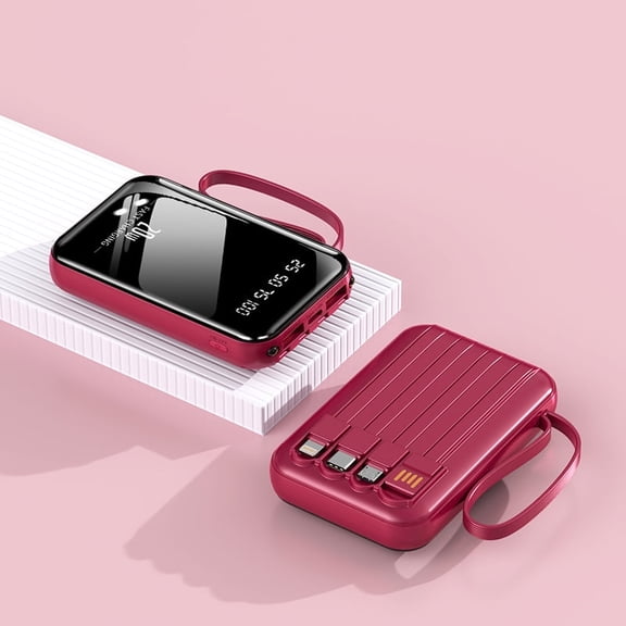 10000 milliampere-hours, 20 watts, portable power supply, outdoor emergency power equipment, Type-c/USB data cable charging, intelligent digital display and flash function