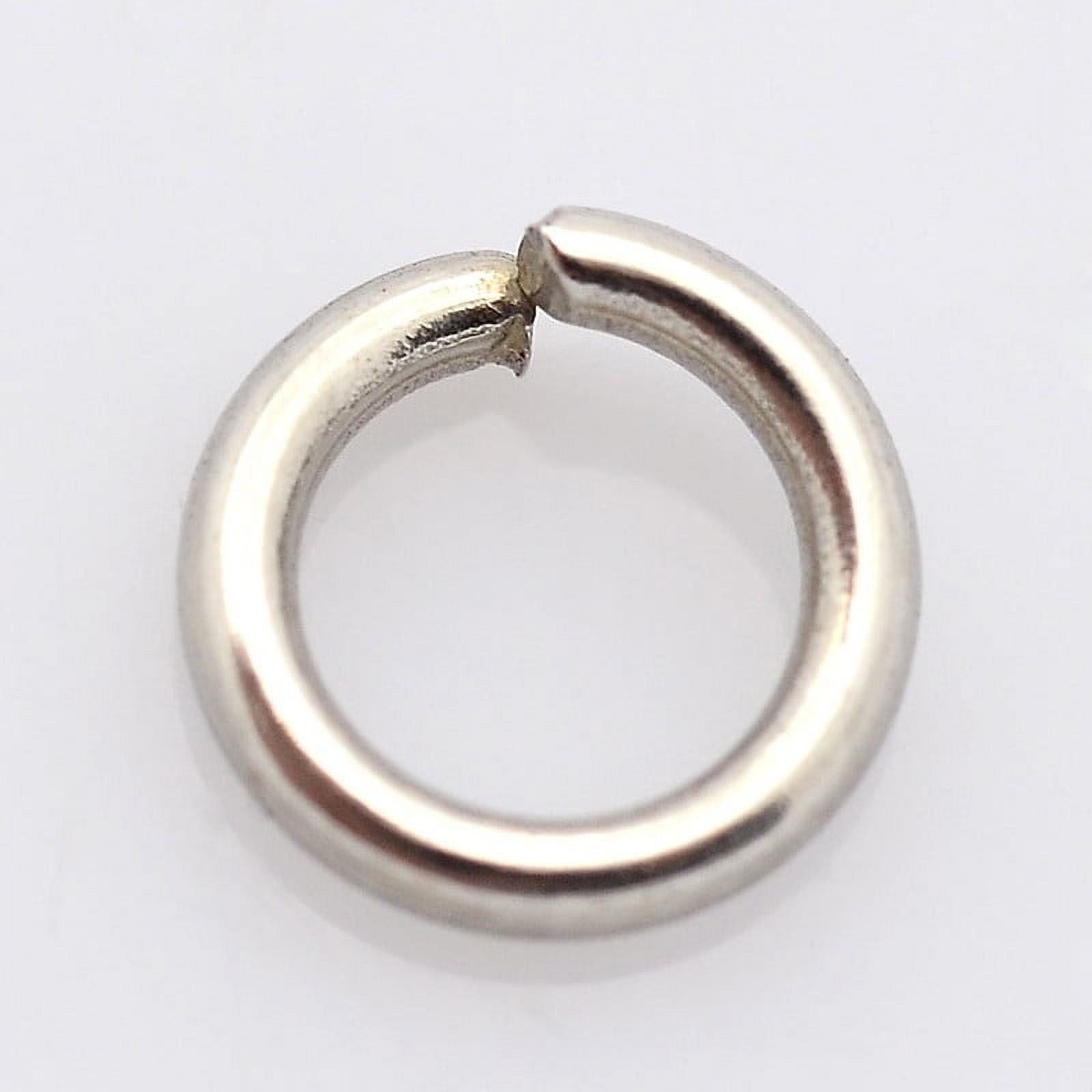 10000 pc Tarnish Resistant 304 Stainless Steel Jump Rings Open Jump Rings Stainless Steel color 9x1.2mm Inner Diameter: 6.6mm 304 Stainless Steel