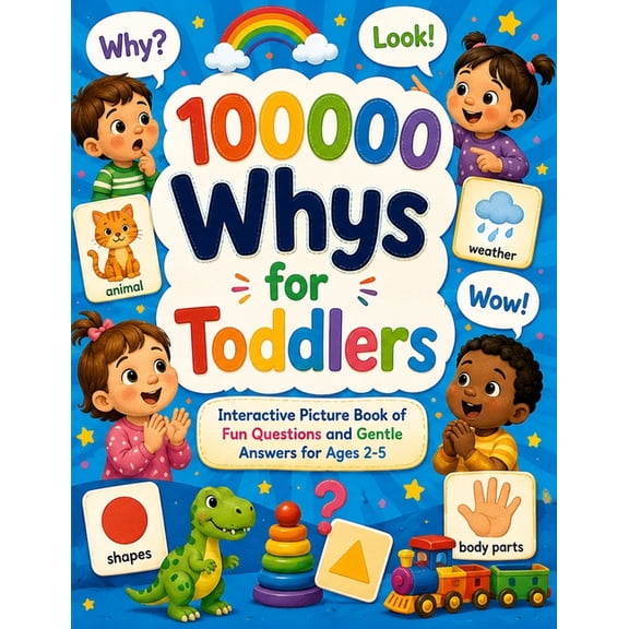 100000 Whys for Toddlers: Interactive Picture Book of Fun Questions and Gentle Answers for Ages 2-5, (Paperback)