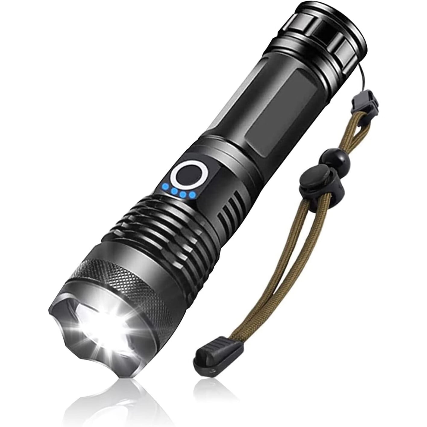 1000000 Lumen Rechargeable Flashlight,Handheld High Lumens Tactical Flashlight,Long Lasting