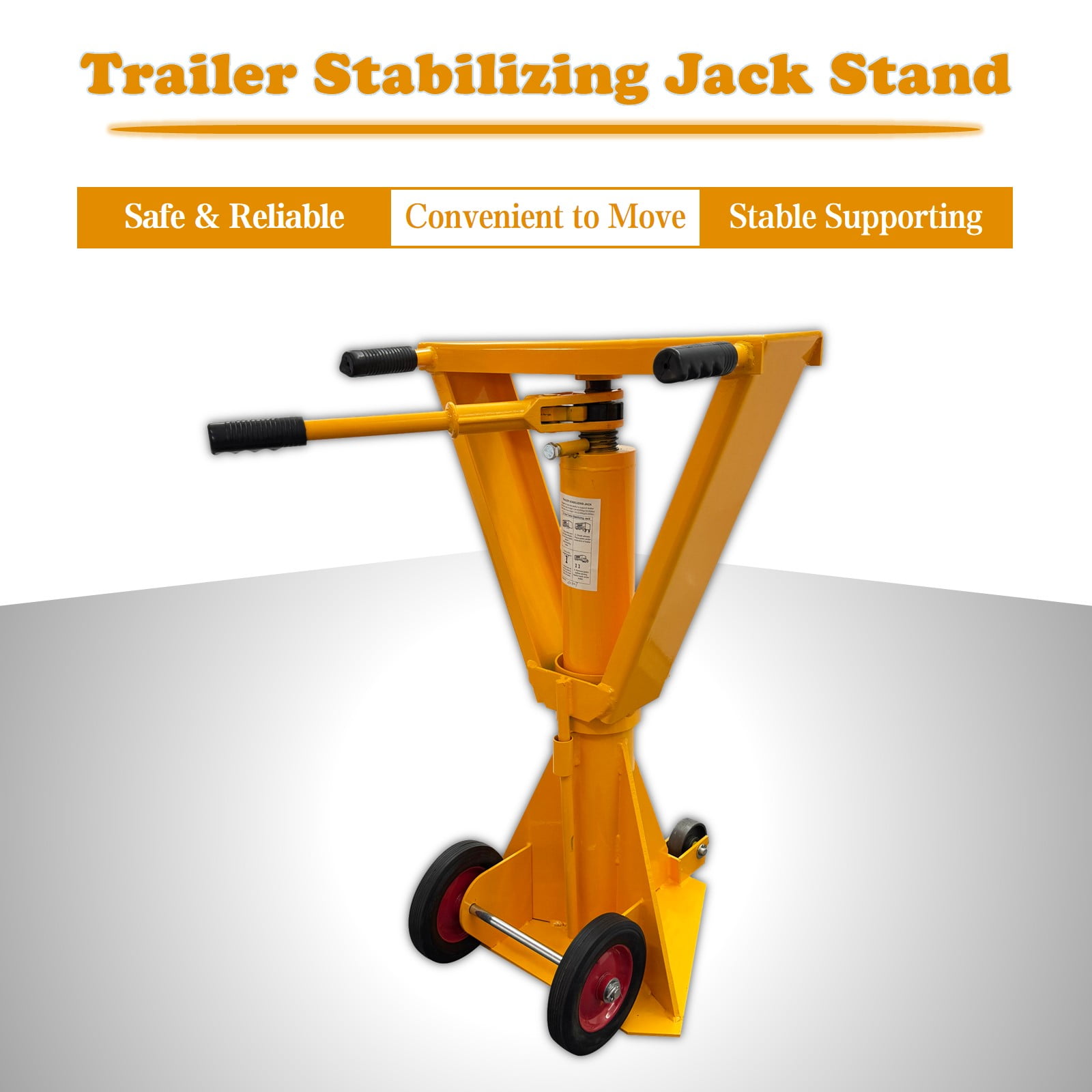100000LB Duty Trailer Stabilizing Jack Stand Static Capacity