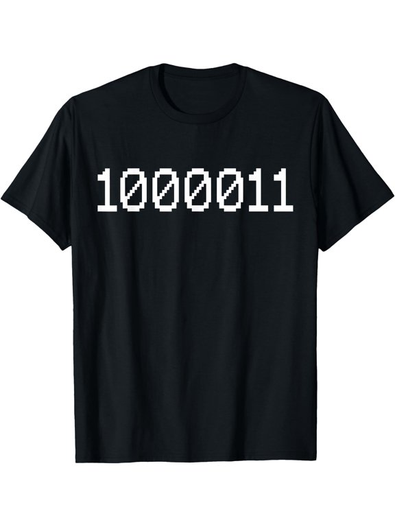 1000011 Binary Code for 67 Funny Tech Meme Computer T-Shirt