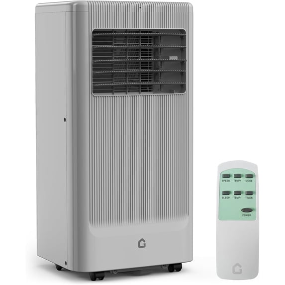 10000BTU Portable Air Conditioner, 3-in-1 Remote Control AC with 24-Hour Timer, Cools Up to 450 Sq. Ft. with Fan & Dehumidifier, Sleep Mode, Auto Swing, 24H Timer