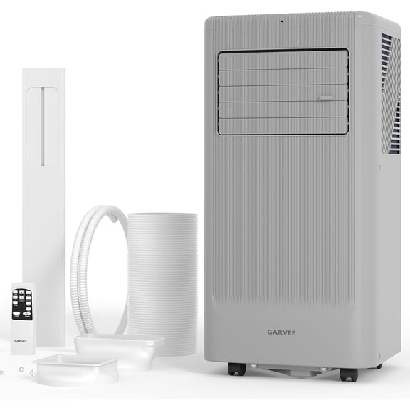 10000BTU Portable Air Conditioner,Up to 450 Sq.Ft. Remote Control Silent Portable AC Unit, Dehumidifier, Fan,Sleep Mode, 24H Timer & Installation Kit
