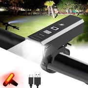10000LM Intelligent Light-Sensitive Bike Lights Night Riding Lights USB Rechargeable Bright Flashlight Cycling Headlights Cycling Equipment Accessories