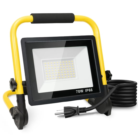 10000LM LED Work Light Portable Work Light with 5FT Cord, IP66 Waterproof Flood Light for Garage Workshop Job Site Construction Indoor Outdoor Lighting, Tool Fathers Day Dad Gifts for Men Him Husband