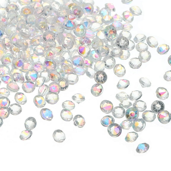 10000Pcs Acrylic Diamonds Vase Fillers 4mm Wedding Table Scatter Crystals Diamond Fake Confetti Gems AB Clear