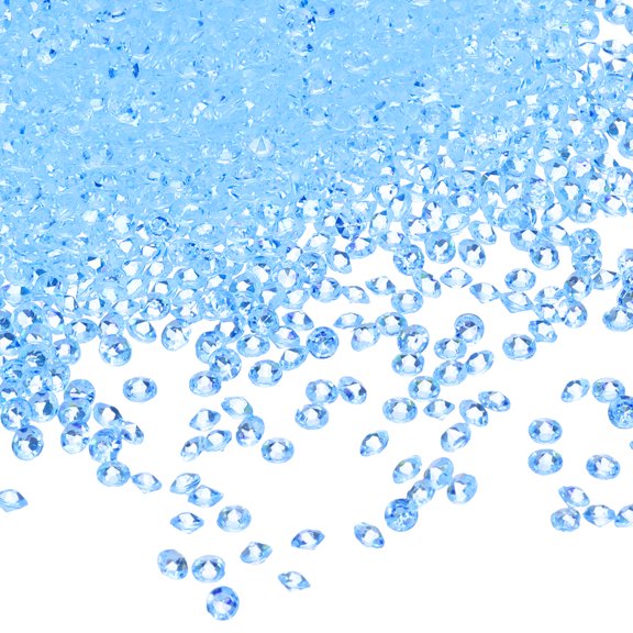 10000Pcs Wedding Table Scatter Confetti Fake Crystals Acrylic Diamonds Rhinestones for Crafts(Light Blue, 3mm)