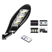 10000W Upgraded 168LED Solar Street Light Outdoor Waterproof LED For Garden Wall Adjustable Angle Solar Lamp Built-in 10000mAH ,Easy to Install