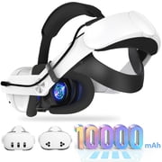 10000mAh Battery Head Strap for Meta Quest 3S/Quest 3, Rechargable Headstrap to Extend Playtime, Strap Replacement for Enhanced Comfort of VR Headset Accessories