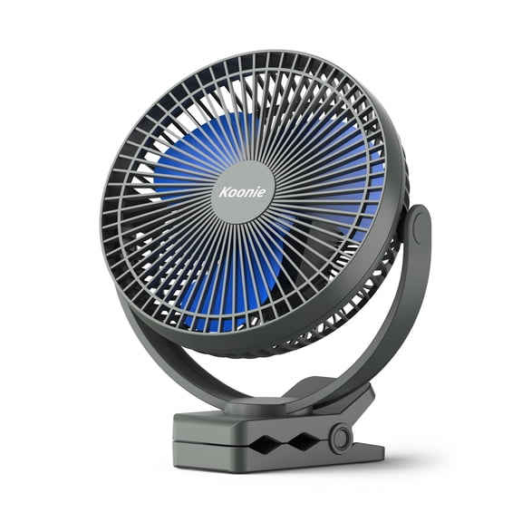 10000mAh Clip-on Fan Rechargeable, 8-inch Battery Powered Table Fan, USB Fan, 4 Speeds, Strong Airflow, Sturdy Clip, Suitable For Outdoor Camping, Golf Cart, Office Desk