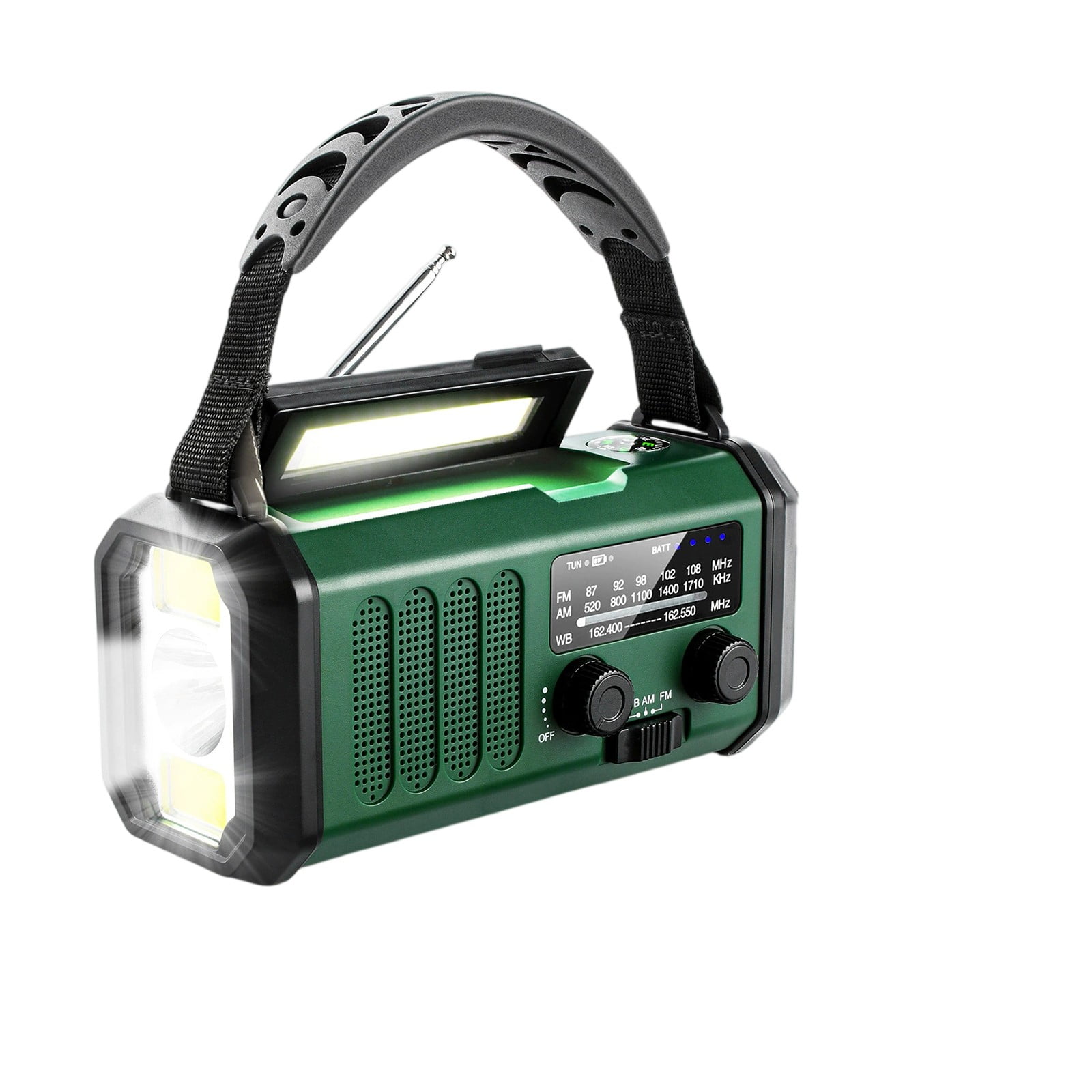 10000mAh Hand Crank Emergency Radio, NOAA Weather Radio With AM/FM & Solar Radio, Rechargeable