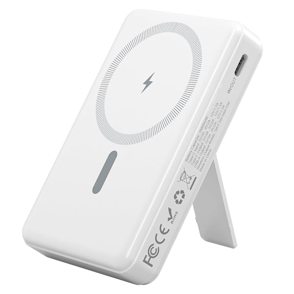 10000mAh Power Bank, 15W Wireless Magnetic Portable Charger & 22.5W PD USB-C, LCD for iPhone 15/16/14/13/12 Pro/Pro Max/Plus/Mini -PGYOB W01