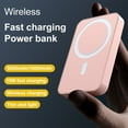 thumbnail image 1 of Welan iPhone 14 Magnetic Wireless Smartphone Single Charger, Pink, 1 of 10