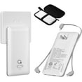 thumbnail image 1 of 10000mAh Portable Charger with Built-in Cables and AC Wall Plug, USB C Fast Charging Power Bank with 3 Cords,5 Output External Battery Pack Compatible with iPhone,Tablet and All Smart Phones, 1 of 6
