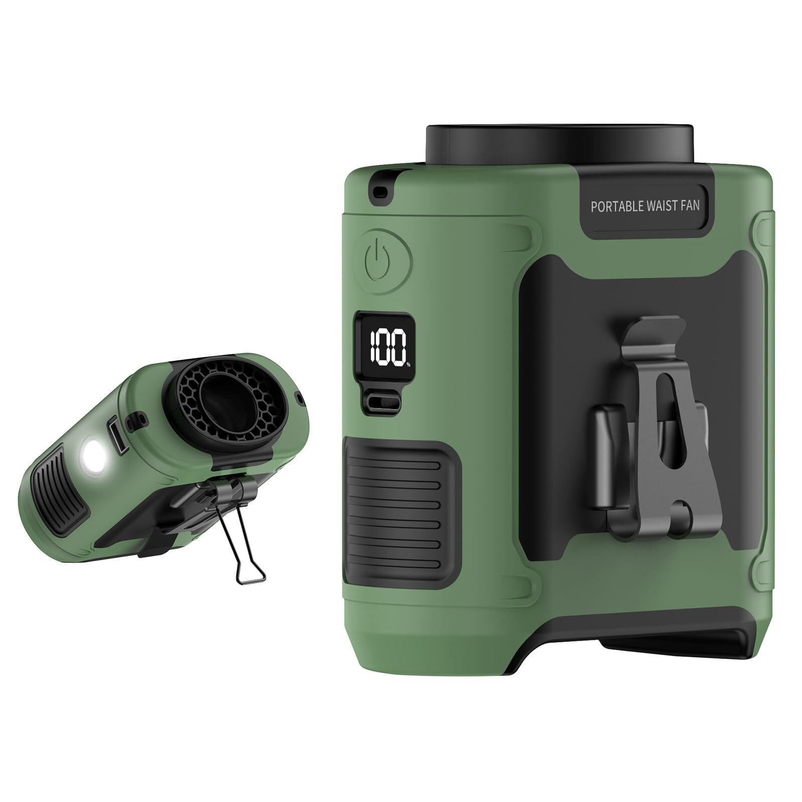 Portable Waist Fan, 10000mAh Rechargeable with 5 Speeds - Walmart.com
