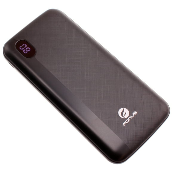 10000mAh Power Bank LED Display for iPhone SE (2020)/SE (2022) - Backup Battery Portable Charger Slim 2-Port USB 1-Port USB-C