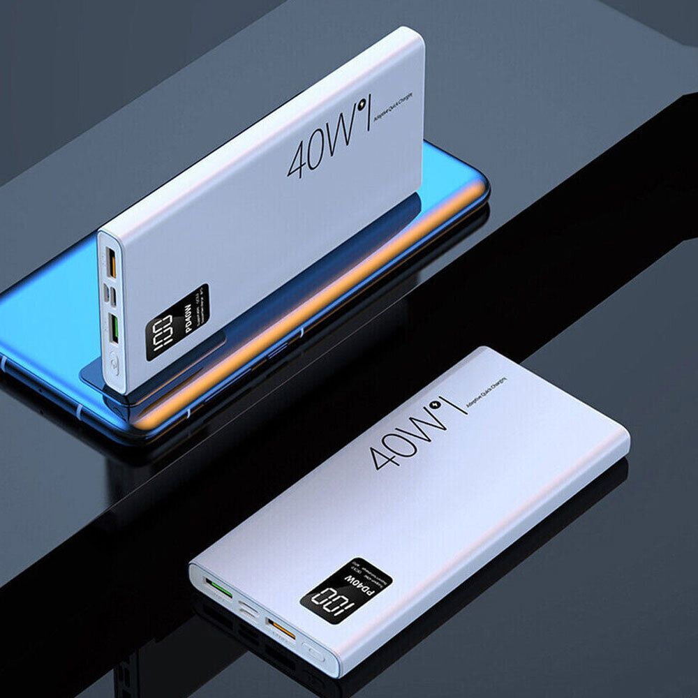 10000mAh Power Bank Super Fast Charger Portable Charger Digital Display External Battery Pack With Type-C & Dual USB Ports For All Cell Phone And Electronic Devices Compatible With IPhone, Samsung