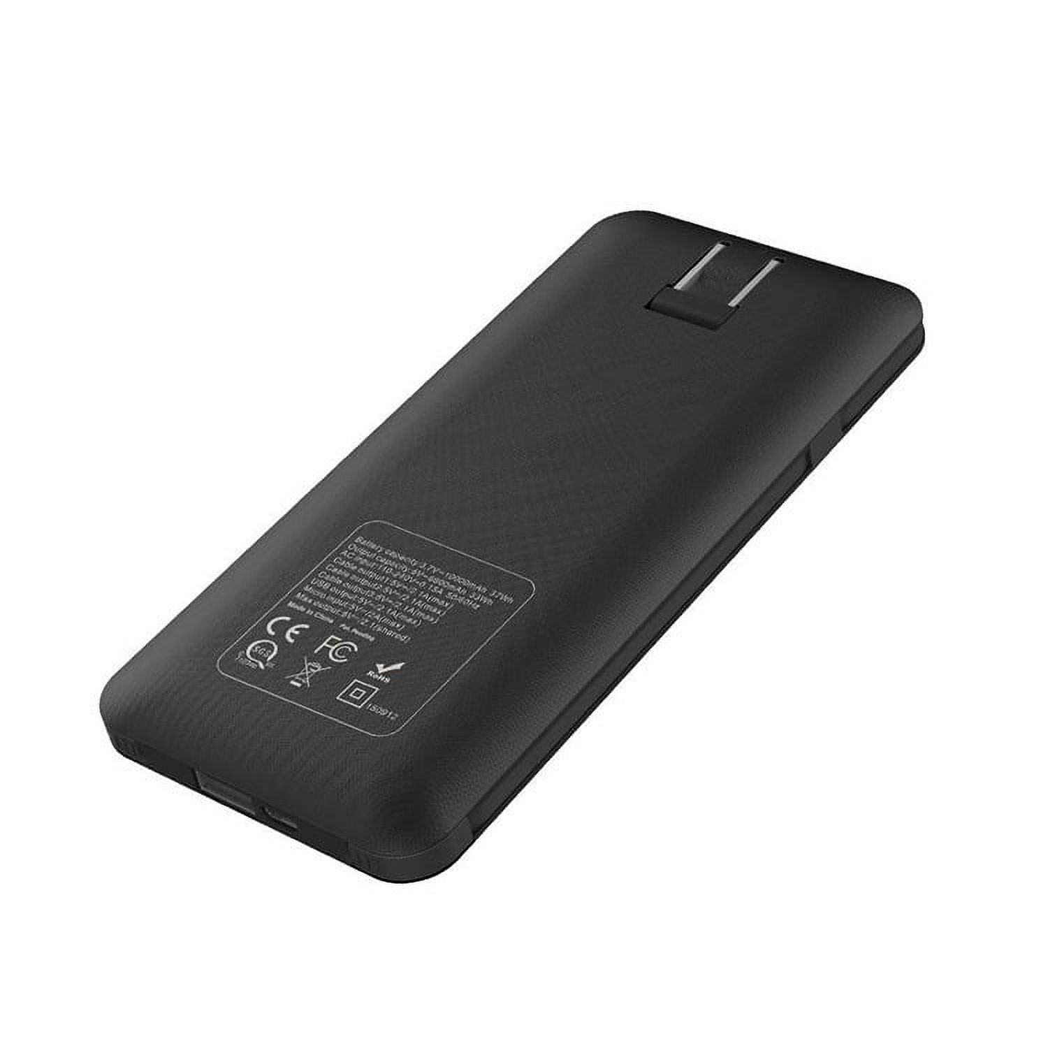 10000mAh Q Portable Charger, Ultra Slim USB C Power Bank, 3 Output Dual