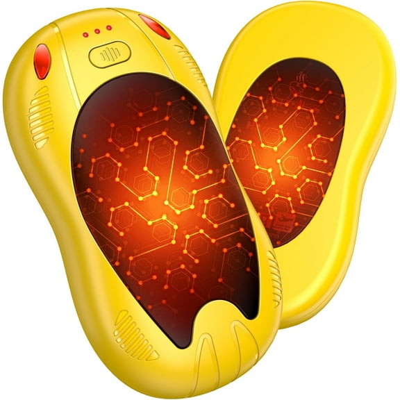 10000mAh Rechargeable Hand Warmers - 2 Pack. Features double - side heating and 3 - level adjustable heat. Equipped with AI - Smart Chips for stable performance. Christmas gift