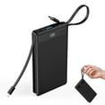 thumbnail image 1 of 10000mAh Portable Power Bank, Ultra-Slim All-in-One Portable Charger, Built-in USB-C Cable for Input & Output, 22.5W 4-Port Fast Charging, Safe Li-Polymer Battery Pack for iPhone 12-17/Android, 1 of 9