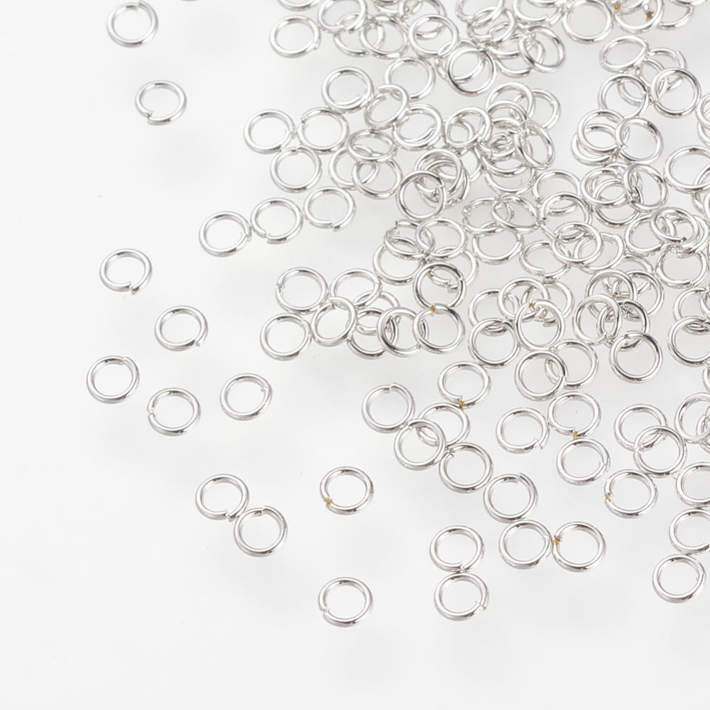 10000pcs 304 Stainless Steel Jump Rings Open Jump Rings Nickel Free Stainless Steel color 24 Gauge 2.5x0.5mm Inner Diameter: 1.5mm
