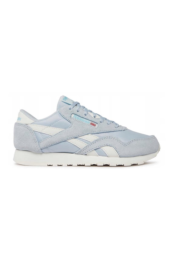 Womens Reebok CLASSIC NYLON Shoe Size: 6 Feel Good Blue - Feel Good Blue - Chalk Fashion Sneakers