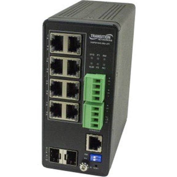 1000B-TPOE Plus 2 100-1000BASE-X SFP Managed Hardened Gigabit Ethernet PoE Plus Switch
