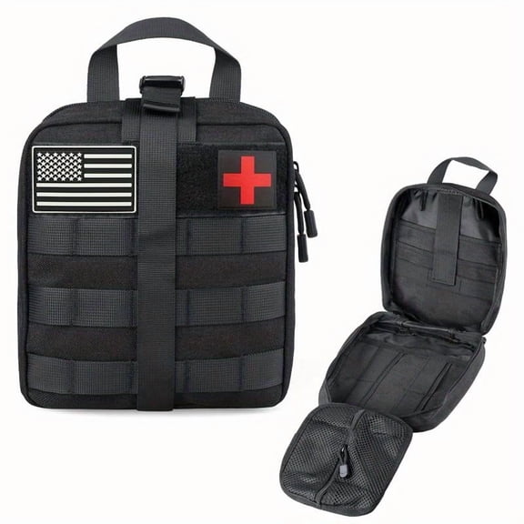 1000D Nylon Large Rip Away First Aid Bag Empty IFAK Pouch MOLLE Tactical EMT Medic Trauma Emergency Kit