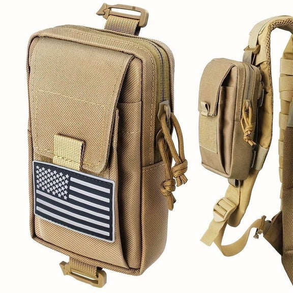1000D Nylon MOLLE Waist Pack Multipurpose EDC Tool and Phone Storage Bag