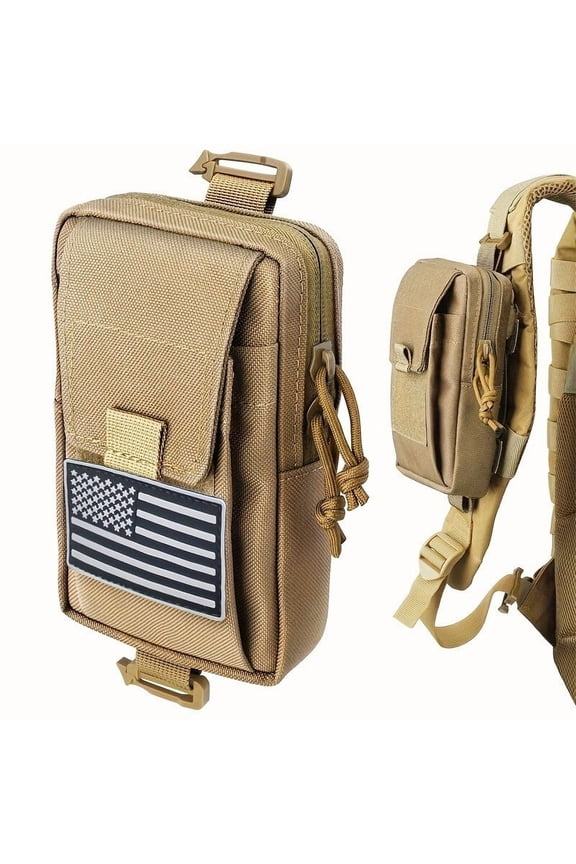 1000D Nylon MOLLE Waist Pack Multipurpose EDC Tool and Phone Storage Bag