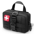 thumbnail image 1 of 1000D Tactical First Aid Pouch, MOLLE Medical Utility Bag with Quick Access Buckle, Portable EMT Trauma Organizer for Hiking, Camping, Hunting & Outdoor Travel, 1 of 7