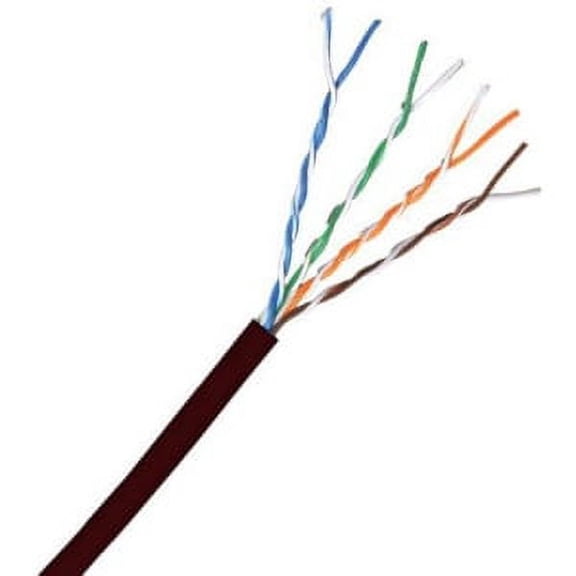 1000FT CAT6 BLACK STRANDED UTP 550MHZ LIFETIME WARR