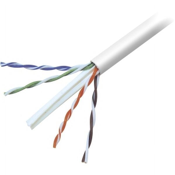 1000FT CAT6 BULK WHITE SOLID 4PR 24AWG RISER CABLE TAA