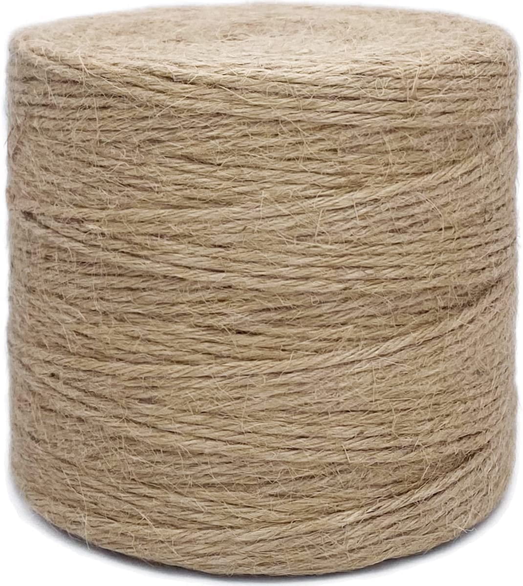 1000FT Jute Twine Rope 3mm 6ply Natural Thick Garden Twine String Heavy  Duty for Gardening Bundling Crafts Arts Gift Brown Jute-03-1000  Jute-03-1000 