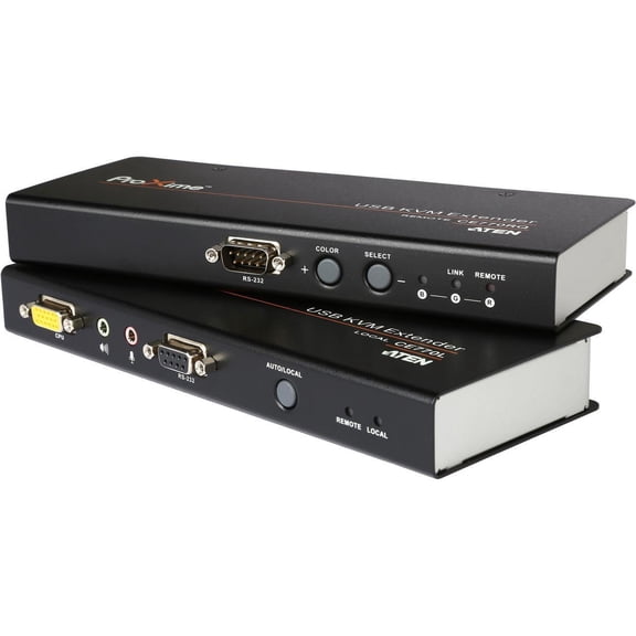 ATEN Proxime CE770 KVM Console/Extender-TAA Compliant - 1 Computer(s) - 1 Local User(s) - 1 Remote User(s) - 984.25 ft Range - WUXGA - 1920 x 1200 Maximum Video Resolution - 2 x Network (RJ-45) - 4...