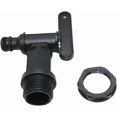 thumbnail image 1 of 1000L Plastic Water Tank Tap, IBC Storage Tank Adapter, Garden Hose Tap Adapter for Rain Collector, Fuel Tank (Plastic), 1 of 4