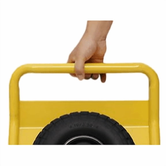 1000LB Capacity Heavy Duty Panel Dolly - 10" Solid Rubber Tire Moving Cart for Drywall & Doors (Yellow)