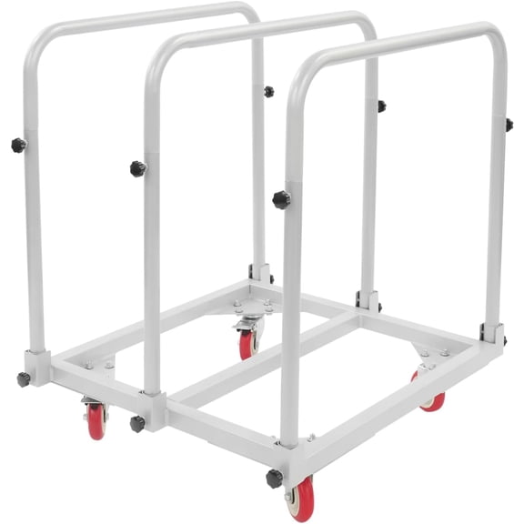 1000LBS/1400LBS/1500LBS/ 2000LBS Panel Truck Cart, Heavy Duty Drywall Dolly with 4 Swivel Wheels, Handles for Moving Plywood, Sheetrock, Building Materials Steel Hand Truck (1400LBS Grey)