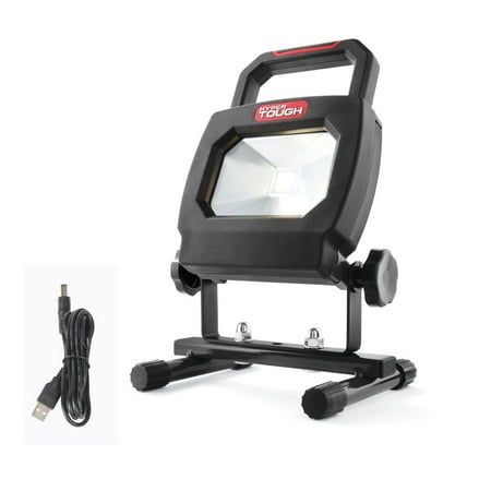 Hyper Tough 1000-Lumen Rechargeable Battery Powered LED Portable Work Light, Black